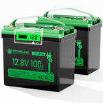 Mini-batterypakket 12,8V 100Ah 6000 cycles LiFePO4 Lithium-ion battery for camper, elektromotor, jacht, camping
