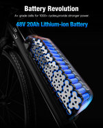 Fat bike 48V 20Ah Lithium-ion battery PACK 48V 50A electric fietsaccu with Samsung cells for 500W 750W 1500W E-bike E-scooter