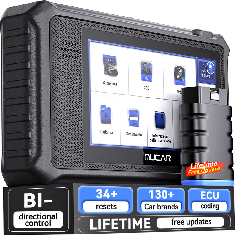 MUCAR VO6 OBD2 scanner OE-level full system Automotive scan tool Oil/ABS 28 Free Resets Car diagnostic scanner Tool