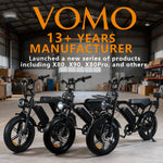 VOMO X80 PRO Electric City bike rear-wheel motor 250W Steel Frame 20 inch Wheels Hydraulische Disc brakes