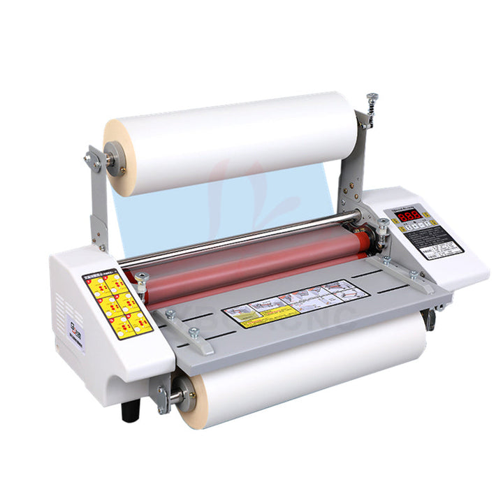 Desktop A3 A2 paper laminator Engelse version four-roller hot/cold laminator roll laminator for film and photo