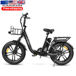 20" folding Aluminum Alloy Fat bike 36V/13Ah Rear rack lithium-ion battery C05 Pro Fat tires E-bike | Sport & Fitness
