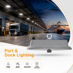 Germany warehouse, 7 year warranty 100-200W instelbaar 200lm/W Liteon 5050 PC Lens IP66 IK08 UGR Under 22 UFO LED High Bay Light
