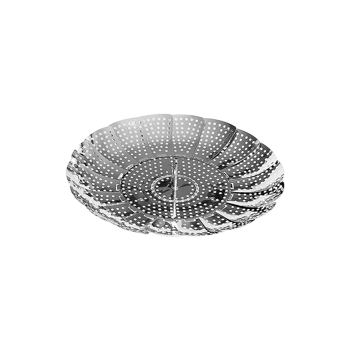 Stoompannen STAINLESS STEEL 24 Cm Groentenstoompan STAINLESS STEEL Kookpan Classic Passage Fackelmann Sluiting Bloemvormig Aanraakbaar