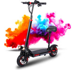 High-performance electric scooter with 48V15.6Ah battery, foldable aluminum frame, dual disc brakes and LED-lighting
