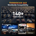 THINKCAR ThinkScan 662 diagnostic tool 4 system OBD2 Scanner Active Test 12 Resets CAN FD Auto Scan tool lifetime free update