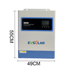 EU VS fast delivery 6.2KW Off Grid Inverter dual Output 6200W Solar Inverter 9000W PV Input 500Vdc MPPT 10ms UPS Transfer