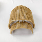 9Inch rattan wall sconce Boho home Decor wall light fixtures with hemp rope rustic lighting for bedroom bathroom hallway entryway