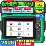LAUNCH 2026 CRP919 EV diagnostic tool for electric vehicles and new energy car's with 40+ resets, OBD2 scanner & ECU coding