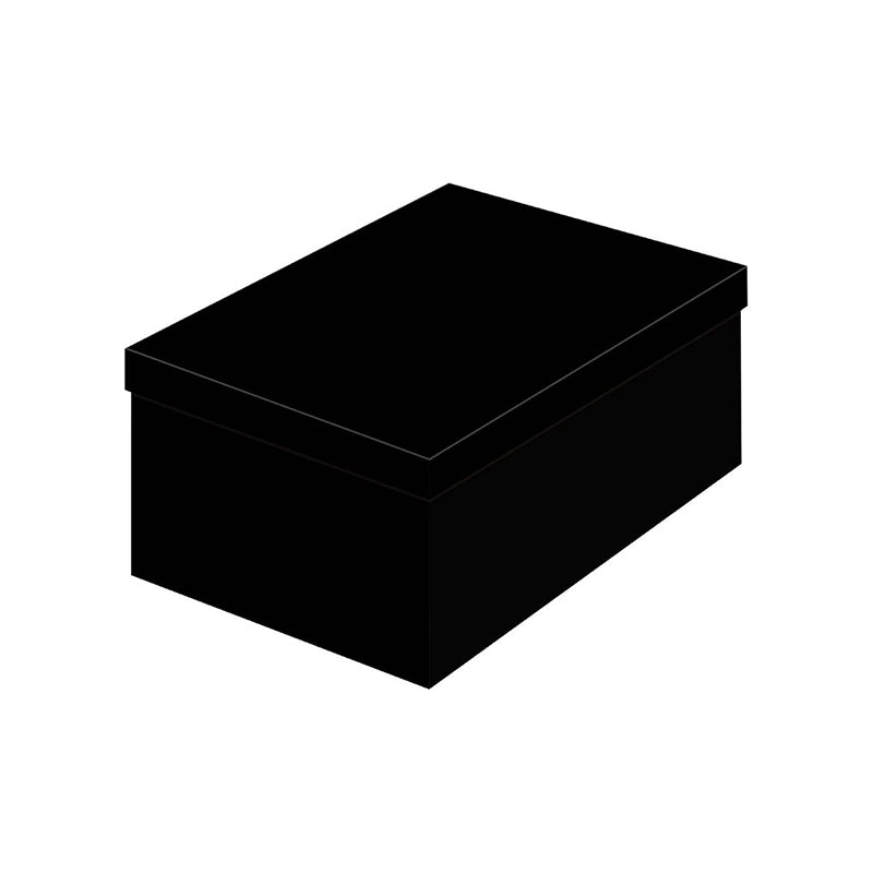 Luxe black stevige kartonnen recyclebare rechthoekige cadeaudoos van gerecycled material with lint and accessories, 12-delige
