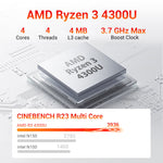 Firebat R3 Mini PC 16GB LPDDR4 512GB NVMe SSD brand-new high quality Desktop Computer free shipping to EU Landen Mini PC