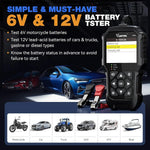 EU USA Stock VDIAGTOOL BT300 6V-12V Car Battery Tester for VRLA, GEL, AGM, EFB, standard and natte startbatteryen, health che
