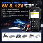 EU USA Stock VDIAGTOOL BT300 6V-12V Car Battery Tester for VRLA, GEL, AGM, EFB, standard and natte startbatteryen, health che