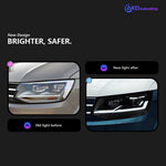2 pcs Auto Styling for Multivan T6 headlight Led 2010-2021 DRL Daylights turn signal High Beam Angel Eye projector Lens