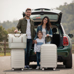 Harde suitcase with 4 spinnerwielen, uitbreidbare trolleytas including reistrolley & toilettas for on travel