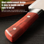 4-piece handgesmede slagermesset - Kiritsuke knives, meat cleaver, ontbeenmessen, slagermessen, 5Cr15MoV steel chef knife