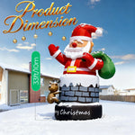 20/26/33ft Giant Inflatable Santa Claus with Chimney for Garden and Lawn Holiday Decor