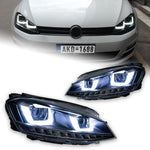 AKD Auto Styling headlight for Golf 7 2013-2016 Led headlight Projector Lens MK7 Frontlichten DRL signal Auto-accessoire