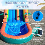 commercial PVC inflatable slide for outdoor, suitable for adults and kids, with splash pool and blower, 21x9x12FT/6.4x2.75x3.65m.