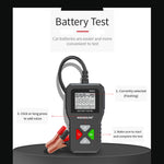 Kingbolen Bm550 car battery tester 6V 12V 24V 100-2000 CCA system detection car analyzer car battery tool Pk Kw208