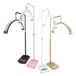 FOSOTO EU US Overseas Warehouse Gold LED Half Maan Lamp for Wimpers Video Ring Wimperlamp for Gezichtsbehandeling Salon Fotografie Beauty Bed