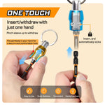 Germany warehouse Geinxurn Quick-Release Drill Chuck Keychain set, 1/4 Inch Hex Screwdriver Bit Adapter with Keychain
