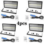 4 STKS 200 W LED 864RGB + 96 white 48 + 8 Segmente Strobe Sound Control DMX Super Heldere DJ Disco Wens publiek Party stage l