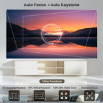 EU stock fast delivery 4K Ultra HD Projector 15000 Lumen Smart Android Micro Wireless Dual Wifi Mini Projector Home Theater