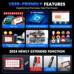 Usa Eu Warehouse Launch Crp919e Elite Bi-Directionele Scan Tool Full-system Auto OBD2-scanner with 2 year free as Crp919x
