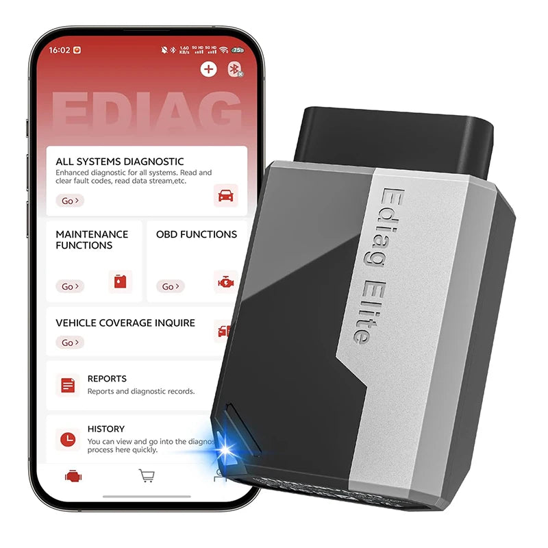 Ediag Elite bidirectional Scantool for IOS & Android wireless full system car diagnostics Scanner
