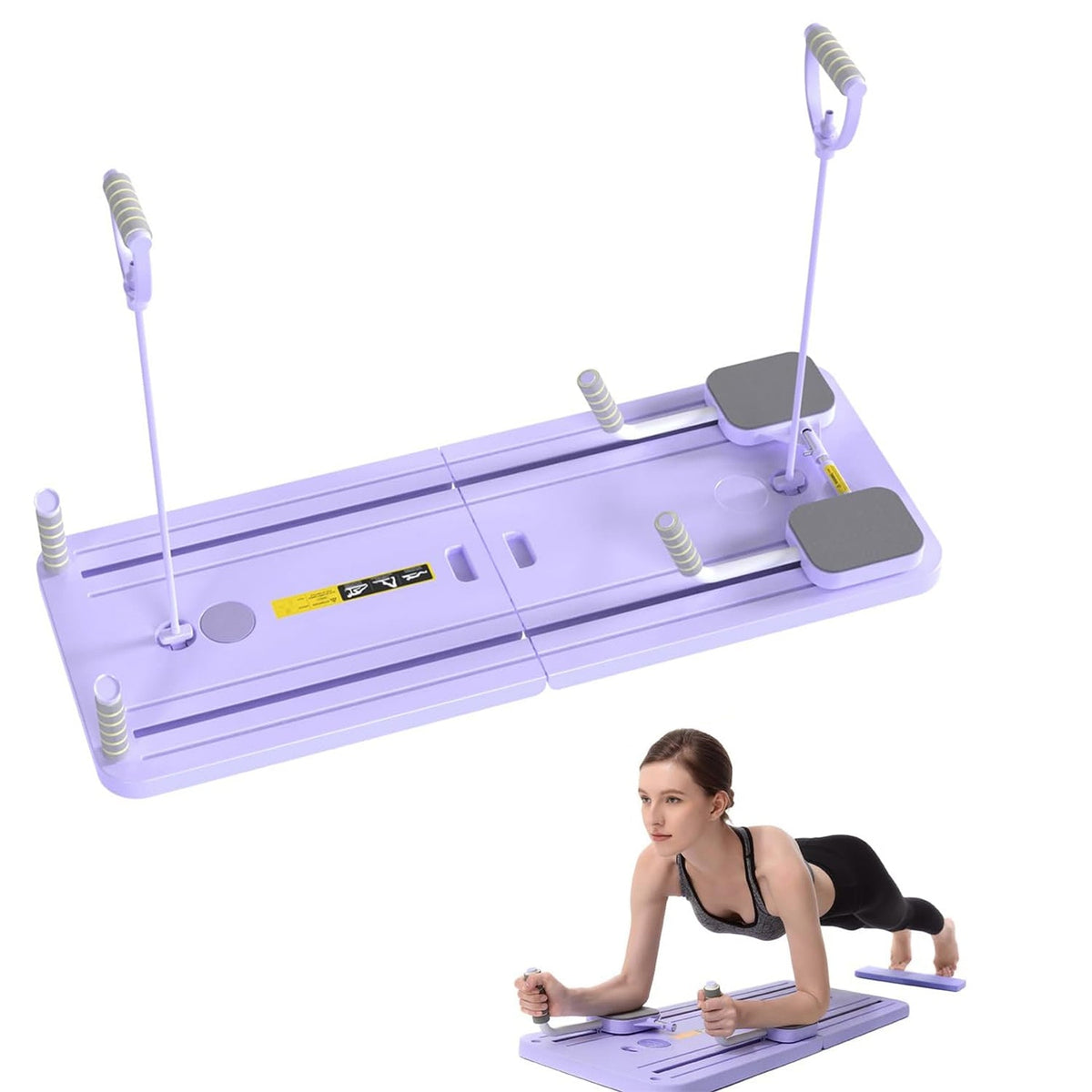 durable, eco-friendly, portable Pilates Reformer Board Set, foldable, 5-in-1 multifunctional, buikspierfitness, yogabord, home, PP
