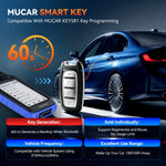 MUCAR KEY581 key programming tool with SMARTKEY 2 pcs Smart Remote sleutelblad CR2032 battery 60s fast generatie onbeperkt he