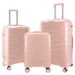 Chique & Luxury Pink Luggage Sets: 20/24/28 Reiskoffers Premium Designer Luggage & with Quiet Spinner Wheels Suitcase Trolley