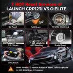 LAUNCH CRP123I V3.0 Elite OBD2 Scanner Diagnostic tool with DOIP & CAN FD Motor ABS SRS Transmission Auto Scanner