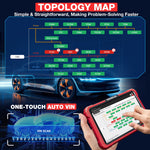 Usa EU warehouse K10 Pro All System Obd2 scanner diagnostic tool For all Car 'S Topologie Kaart Vehicle scanner ECU coding Canfd & Doip