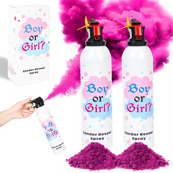 Top Fashion 2 Pakketten Pink Blue Poeder Gender Reveal Brandblusser Spray Heilige Poeder color Blaster Machine Poeder Smoke Spray