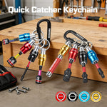 Germany warehouse Geinxurn Quick-Release Drill Chuck Keychain set, 1/4 Inch Hex Screwdriver Bit Adapter with Keychain