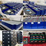 Szxuba Diy 51.2V 280ah 314ah Lifepo4 battery Box 280ah Lifepo4 battery Rack battery Box Diy Kit Including Bms And Lcd-screen