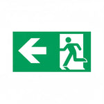 Emergency exit Links Arrow Aluminium 120X120Mm