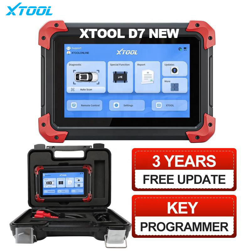 Nederland EU Free shipping XTOOL D7 EU Auto Bidirectional Diagnostics Tool OBD2 Scanner ECU coding IMMO Key programmer 36 Res