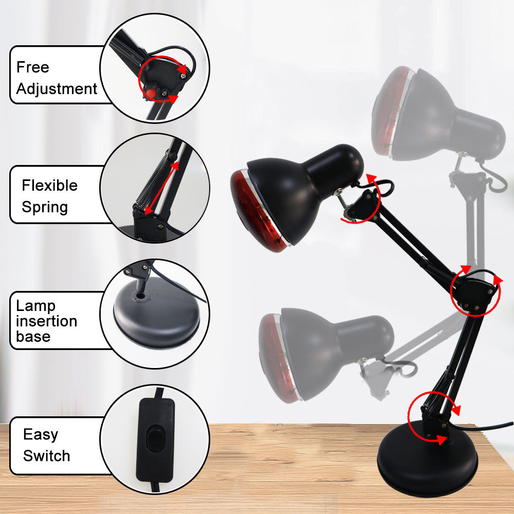 Nabij-infrarood warmtelamp for deep heater and lighting of muscle- and gewrichtspijn
