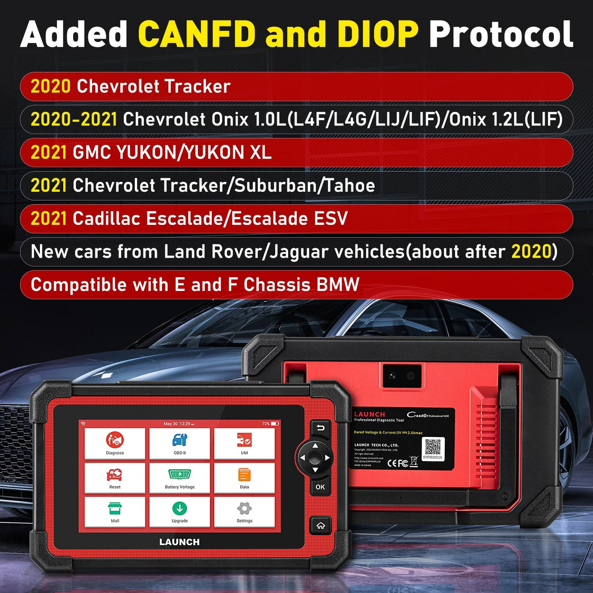 LAUNCH X431 Crp919e Oe-Level Diagnostiek All systems 31 + Servicefunctions Bidirectional control ECU coding Diagnostic tool
