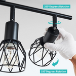 High quality 4-head spotlight ceiling light Scandinavian style design iron pendant light adjustable indoor lighting kitchen living room