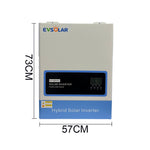 European US Stock 11KVA 11KW 48V Hybrid Solar Inverter 230VAC Pure Sine wave 11000W Dual MPPT PV Input Mobile Remote control