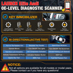 LAUNCH X431 Elite For Audi Auto Professional Obd2 Full-Function Can Fd/Bidirectional control Auto Diagnostic Scan tool