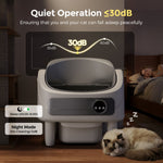 Zelfreinigende smart litter box scentloos automatic toilet 75L large robot app-control scentverwijderingssysteem plastic wereldwijd