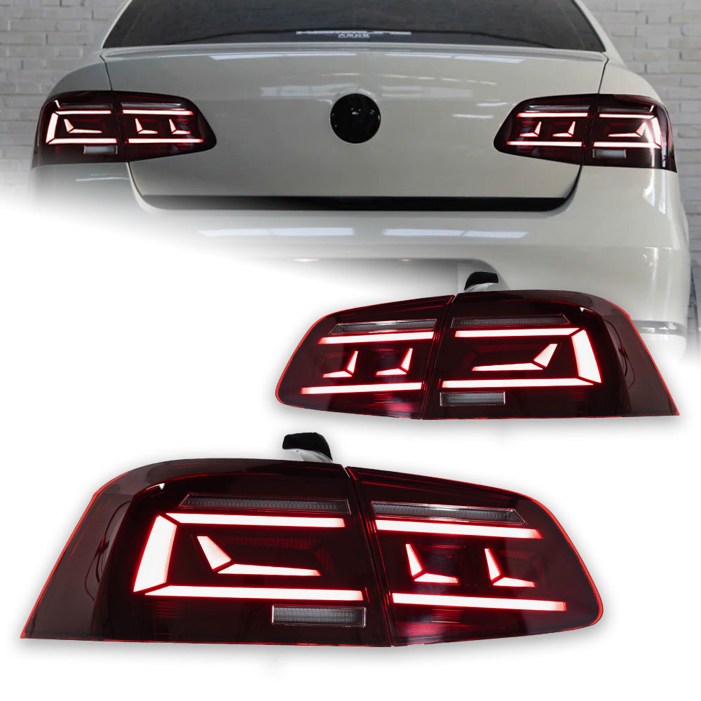 AKD tail light for VW Passat B7 LED tail light 2012-2015 LED DRL brake reverse light Accessories modified