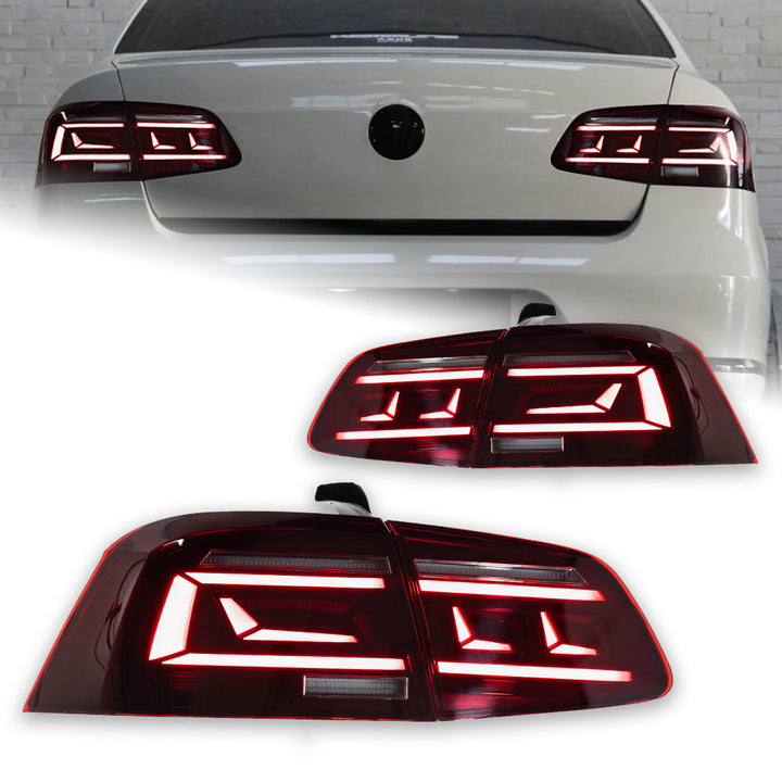 AKD tail light for VW Passat B7 LED tail light 2012-2015 LED DRL brake reverse light Accessories modified
