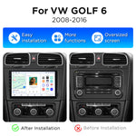 Junsun wireless CarPlay autoradio for Volkswagen (VW) Golf Mk6 (Typ 5K/517) 2008-2016 Android GPS navigatie multimediaspeler