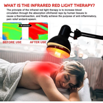 Nabij-infrarood warmtelamp for deep heater and lighting of muscle- and gewrichtspijn